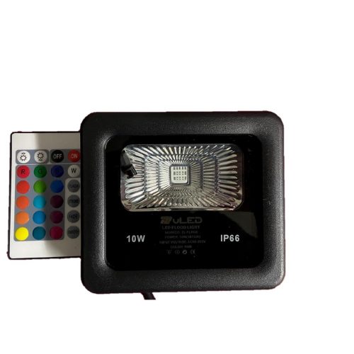 REFLECTOR LED RGB 10W EXTERIOR CON CONTROL REMOTO