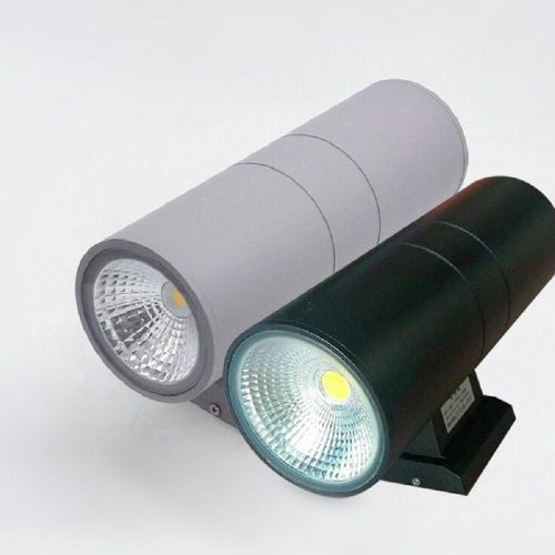APLIQUE LED DOBLE PUNTA NEGRA 2X5W 6000K IP65