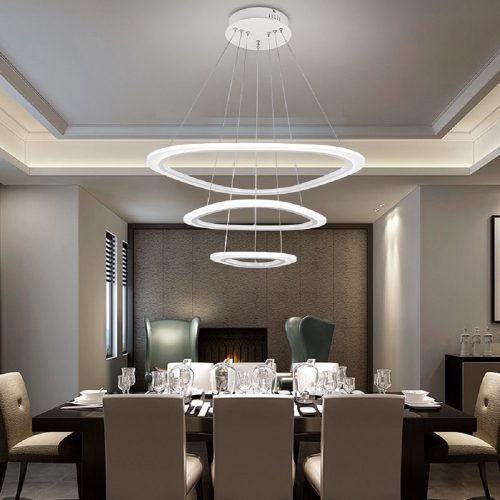 LAMPARA LED MODERNA 65W 3 CAPAS SALA COMEDOR 4100K