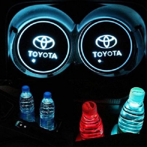 PORTAVASOS LED AUTO CON LOGO RGB TOYOTA