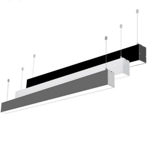 LAMPARA LED 36W EN SUSPENSION COLOR NEGRA, BLANCA O PLATA