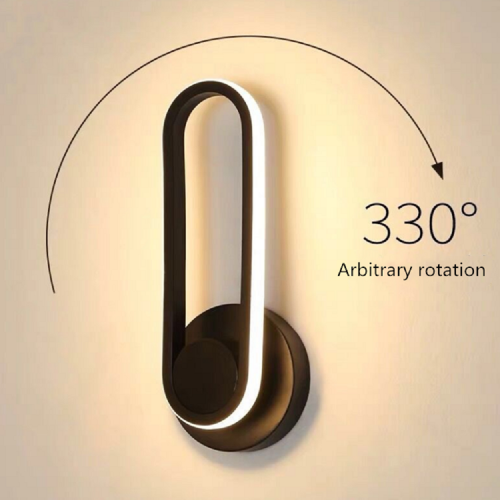APLIQUE DE NOCHE LED DE PARED ROTABLE DIMMEABLE 12W 85-265V LUZ BLANCO CALIDO