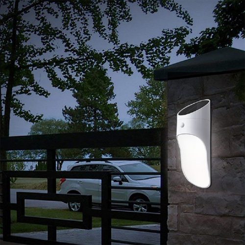 APLIQUE SOLAR LUZ BLANCO IP65 EXTERIOR SENSOR RADAR 1.3w