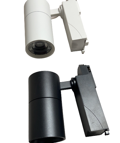 LAMPARA RIEL 10W BLANCA O NEGRA 6000K O 3000K SPOT TRACK 85-265V